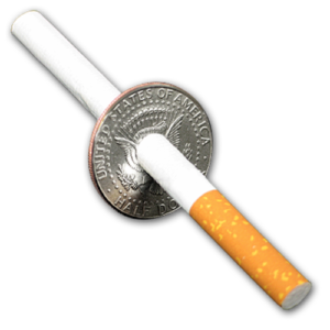 Cigarette Thru Half