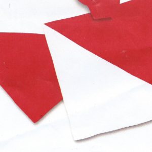 Red/White Silk Set ( 15 Inch)