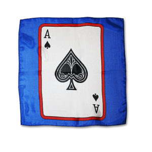 CARD SILK ACE OF SPADES 18 INCH