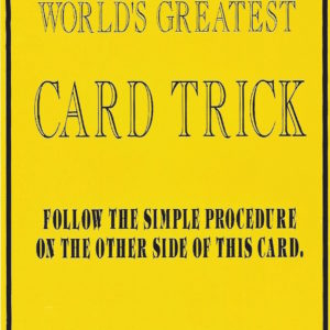 World's  Greatest  Card Trick